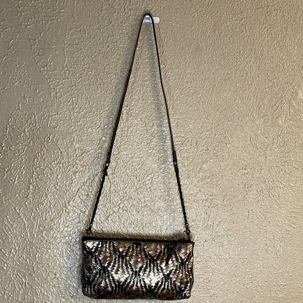 Elliott Lucia black/gold leather bag